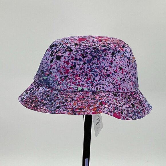MCQ By Alexander McQueen Purple Hyper Speckle Women\'s Size M Bucket Hat NWT
